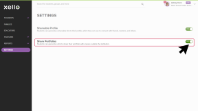 Shareable Portfolio toggle on the Settings page in Xello educator account